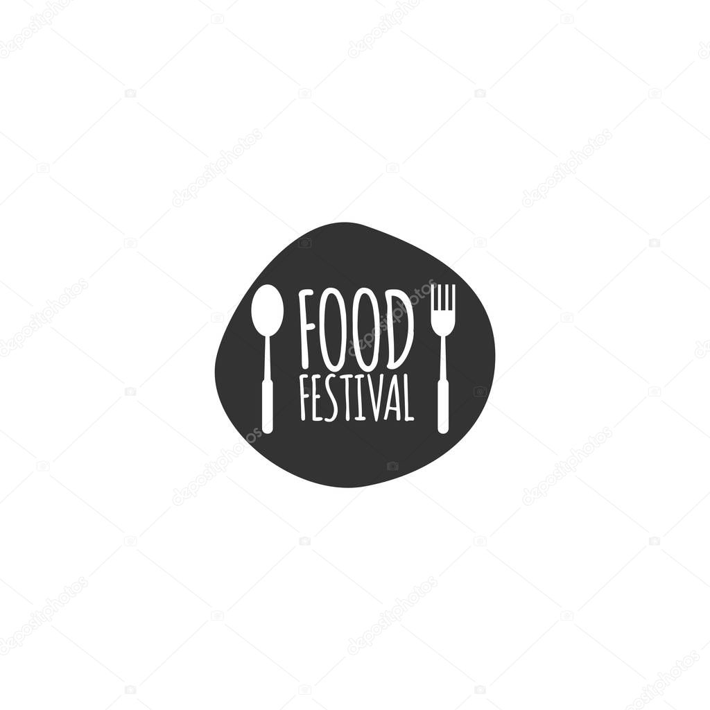 Food Festival Logo Vector Template Design Illustration