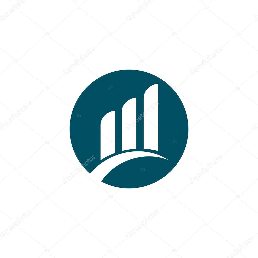 Finance Company Logo Vector Template Design Illustration