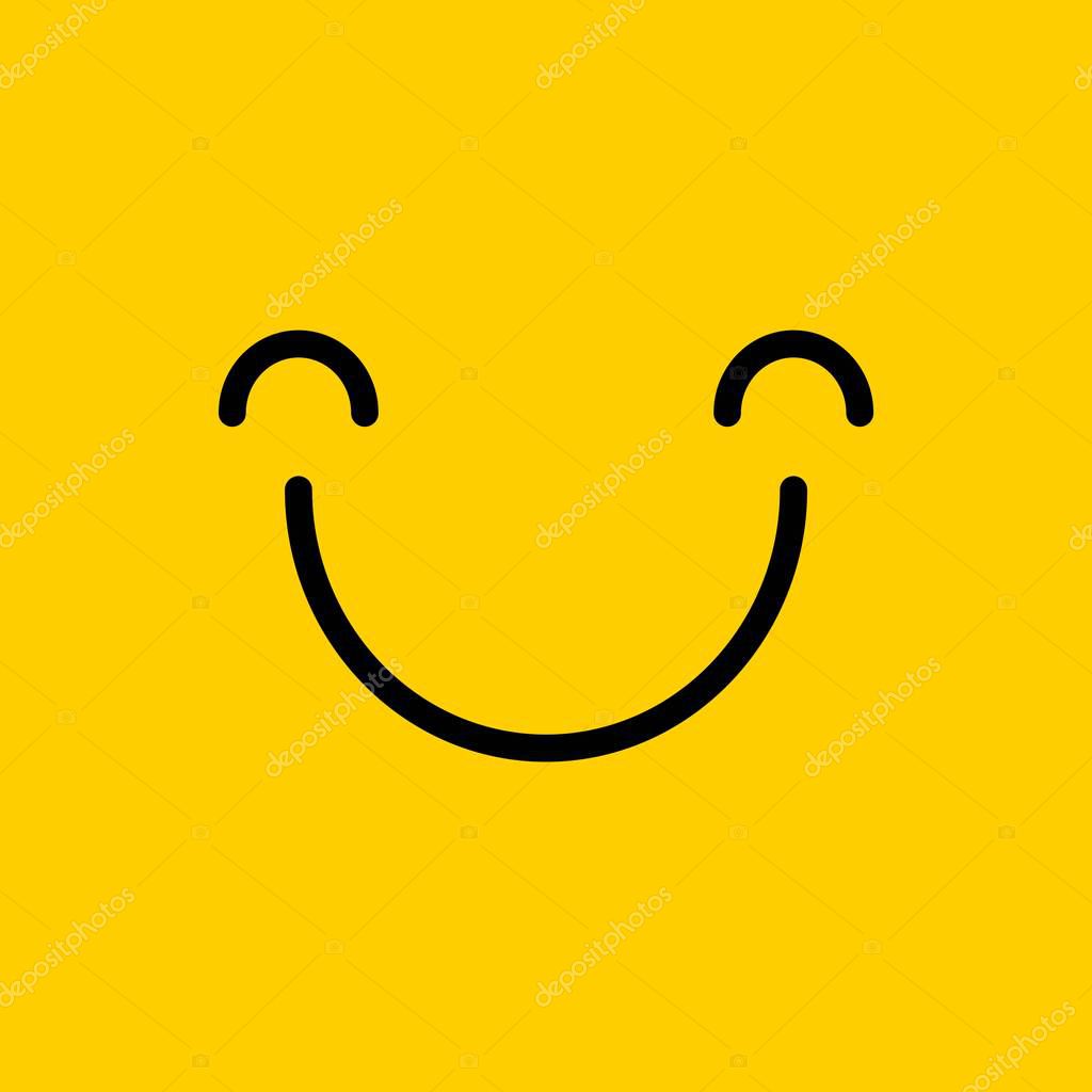 Smile Vector Template Design Illustration
