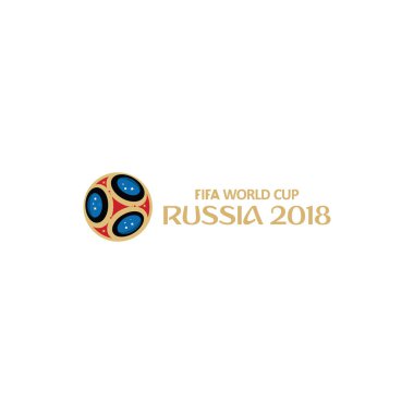 Fifa Dünya Kupası Rusya 2018 Vektör Şablon tasarımı