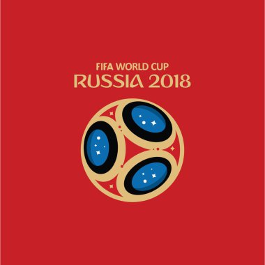 Fifa Dünya Kupası Rusya 2018 Vektör Şablon tasarımı
