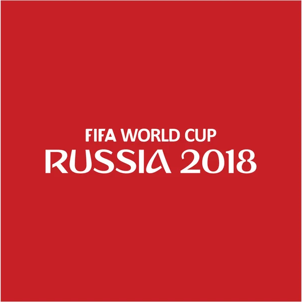 Coupe du monde Fifa Russie 2018 Vector Template Design — Image vectorielle