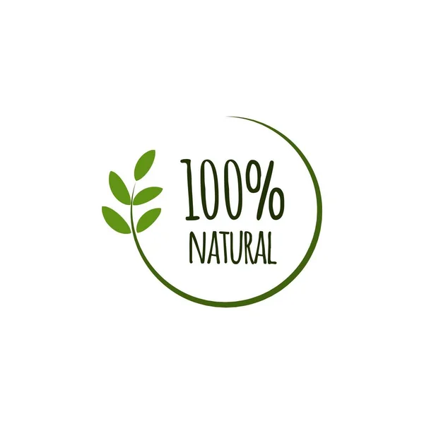 100% natuurlijke vector template ontwerp — Stockvector