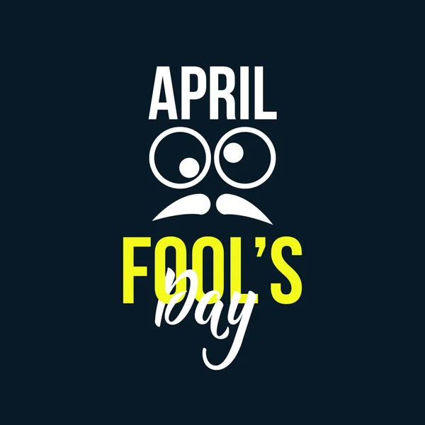 April Fool's Day Design del modello vettoriale — Vettoriale Stock