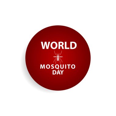 Dünya Sivrisinek Günü Kutlama Vektör Şablontasarım İllüstrasyon