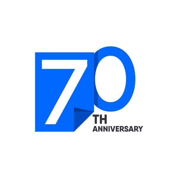 70 η επέτειο εορτασμός σας εταιρεία διανυσματικά πρότυπο σχεδιασμού εικόνα — Διανυσματικό Αρχείο
