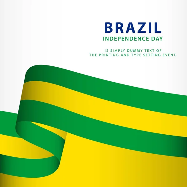 Щасливий день незалежності Бразилії векторні шаблони дизайну ілюстрації — стоковий вектор