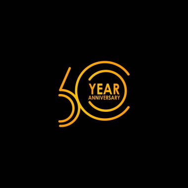 60 Yıl Yıldönümü Kutlama Şablonu Tasarım İllüstrasyonu