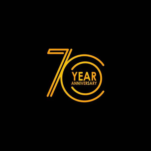 70 Επέτειος Εορτασμός Διάνυσμα Εικονογράφηση πρότυπο — Διανυσματικό Αρχείο