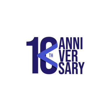 10. Yıldönümü Kutlama Şablonu Tasarım İllüstrasyonu