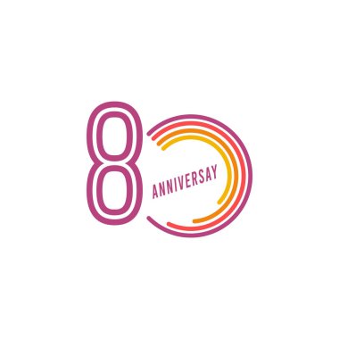 Sekseninci yıl dönümü kutlama Vektör Şablonu Tasarım Çizimi