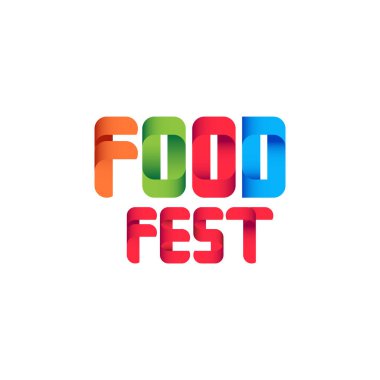 Food Fest Logo Vektör Şablontasarım İllüstrasyon