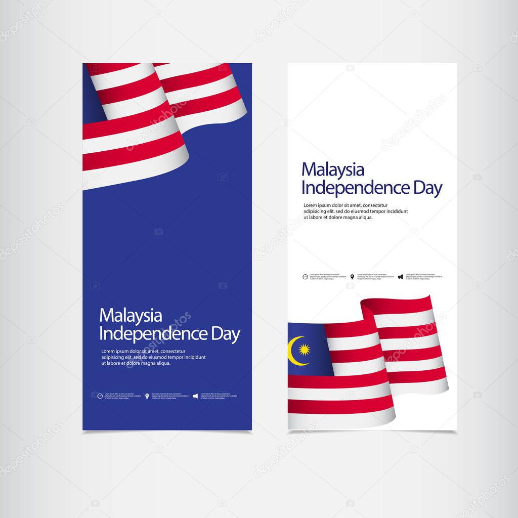 Malaysia Independence Day Celebration Vector Template Design Illustration