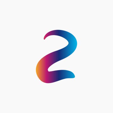 2 yıl yıldönümü kutlama vektör şablonu tasarım illüstrasyon