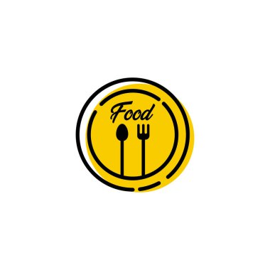 Gıda Festivali Logo Vektör Şablon tasarım İllüstrasyon