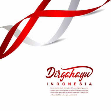 Indonesia Independence Day Celebration Creative Design Illustration Vector Template clipart