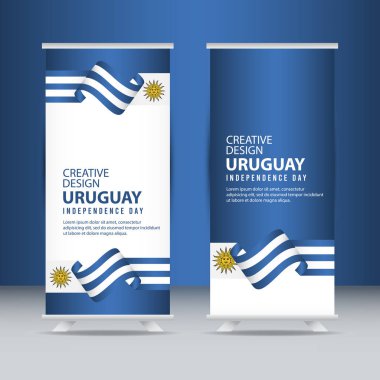 Uruguay Bağımsızlık Günü Kutlama Yaratıcı Tasarım İllüstrasyon Vektör Şablonu