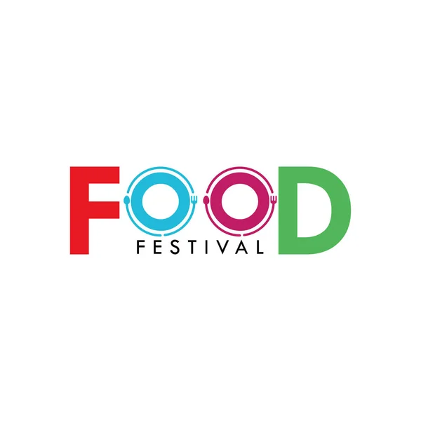 Food Festival Logo Vector Template Design Illustration