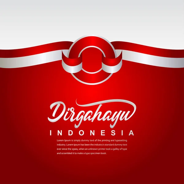 Γιορτή της ανεξαρτησίας της Ινδονησίας δημιουργική σχεδίαση εικόνα διανυσματικό πρότυπο — Διανυσματικό Αρχείο
