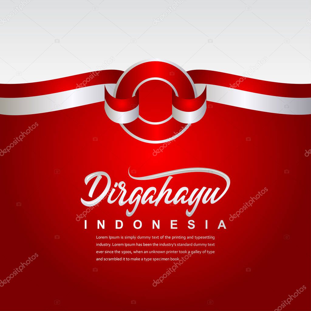 Indonesia Independence Day Celebration Creative Design Illustration Vector Template