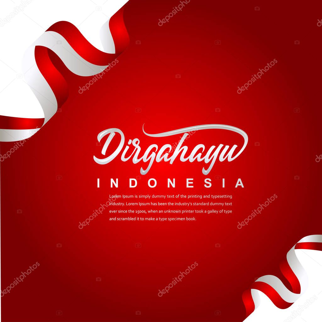 Indonesia Independence Day Celebration Creative Design Illustration Vector Template