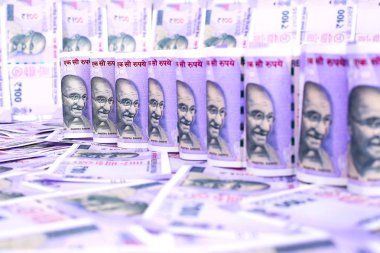 Yeni Hint para birimi. Beyaz arka planda yalıtılmış.