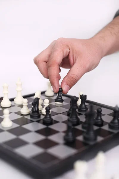 체스를 하고있다 배경에 — 스톡 사진