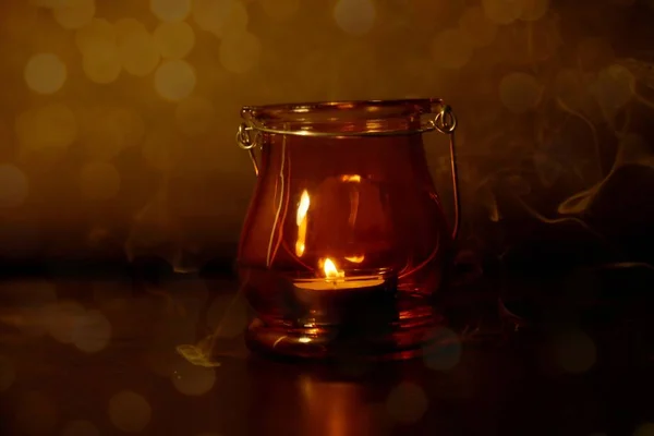 Bild Der Indischen Festival Diwali Kerzenlampe — Stockfoto