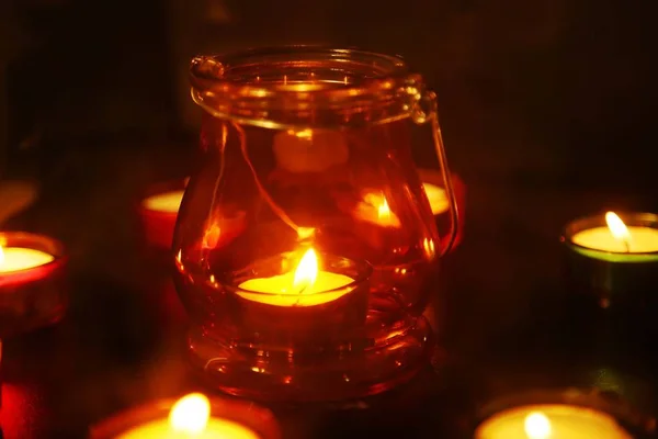 印度迪瓦利传统烛光 — 图库照片