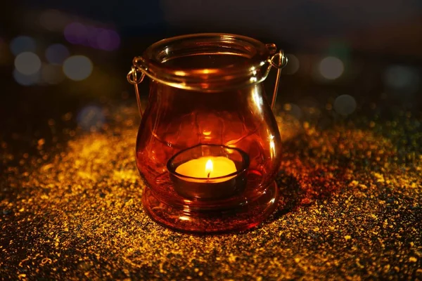 Candle Lit Diwali Celebration Indian Hindu Light Festival — Stock Photo, Image