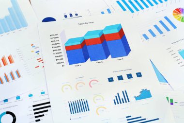 Finansal grafik kağıdı resmi.