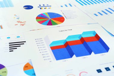 Finansal grafik kağıdının portresi.