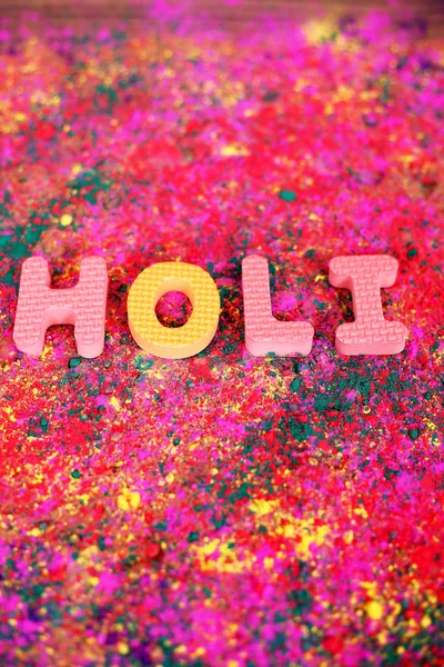 Photo Organic Multi Color Holi Festival Isolated Colorful Background — Stock Photo, Image