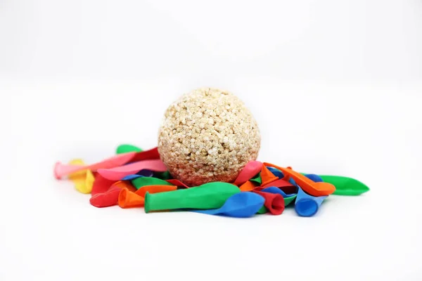 Obraz Kolorowych Balonów Wody Przebicia Staszak Estilista Dla Holi Zabawy — Zdjęcie stockowe