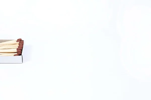 Фото Спичек Коробке Изолированный Белом Фоне — стоковое фото