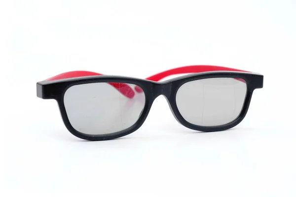 Bild Von Schwarzen Modischen Brillen Isoliert Auf Weißem Hintergrund — Stockfoto