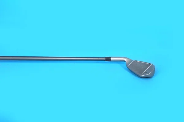 Imagem Golf Stick Isolado Fundo Azul — Fotografia de Stock