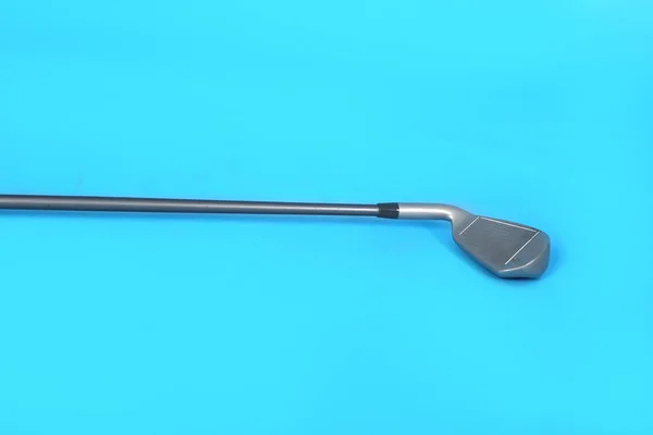 Zdjęcie Golf Stick Izolowane Niebieskim Tle — Zdjęcie stockowe