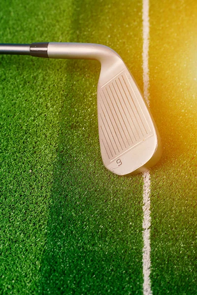 Zdjęcie Golf Stick Izolowane Kolorowym Tle — Zdjęcie stockowe