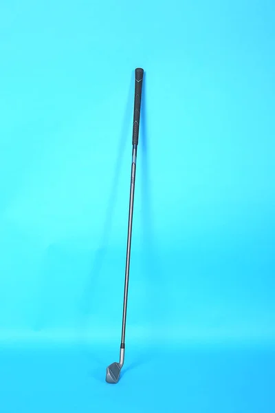 Zdjęcie Golf Stick Izolowane Niebieskim Tle — Zdjęcie stockowe