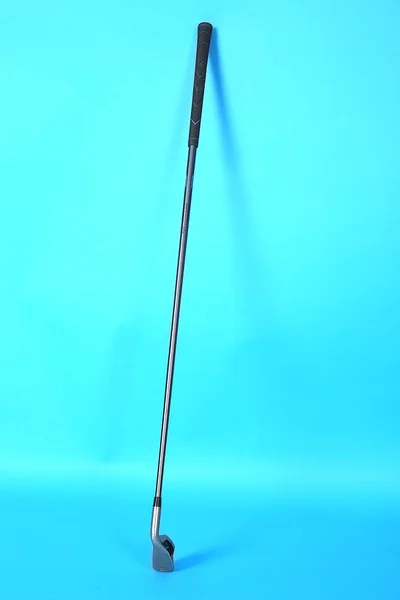 Zdjęcie Golf Stick Izolowane Niebieskim Tle — Zdjęcie stockowe