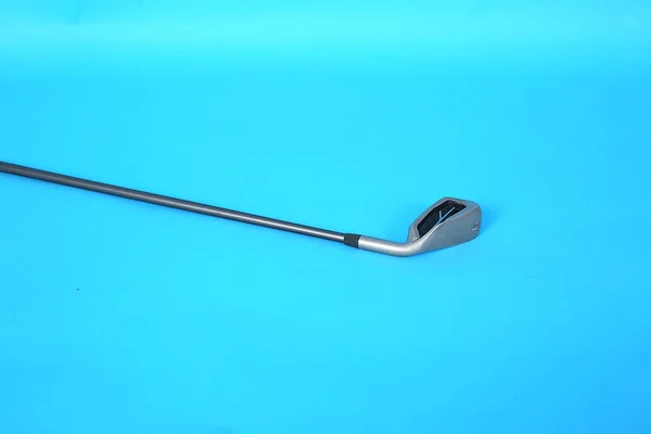 Image Bâton Golf Isolé Sur Fond Bleu — Photo