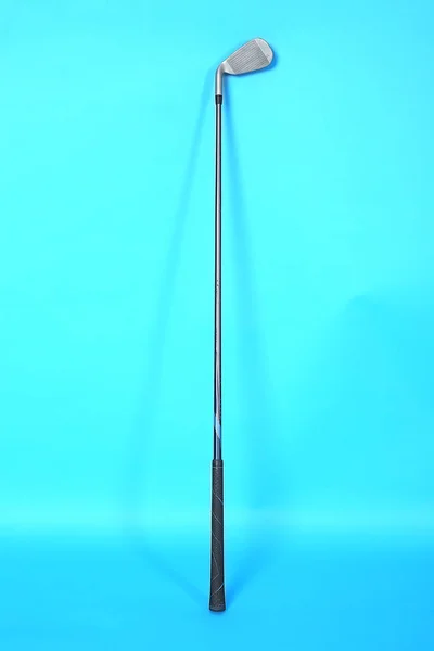 Foto Golf Stick Isolato Sfondo Blu — Foto Stock