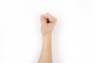 El resmi. Beyaz arka planda yalıtılmış.