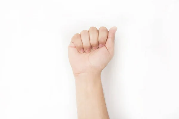 Foto Della Mano Isolato Sfondo Bianco — Foto Stock