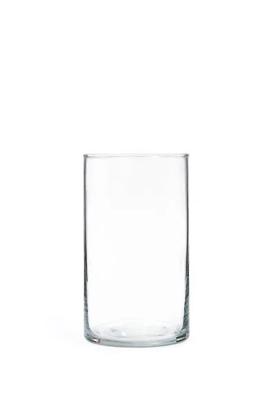 Afbeelding Van Transparant Glas Geïsoleerd Witte Achtergrond — Stockfoto