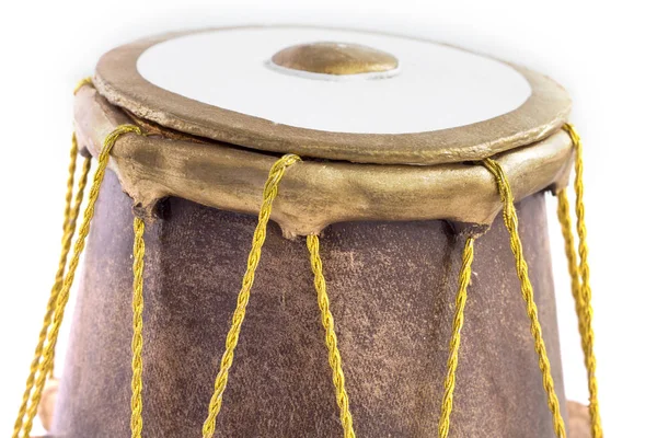 Imagem Instrumento Musical Tabla Drum Isolado Sobre Fundo Branco — Fotografia de Stock