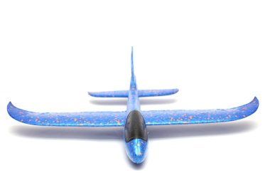 Uçak Uçakları Köpüğü 'nün Portresi. Beyaz arkaplanda izole