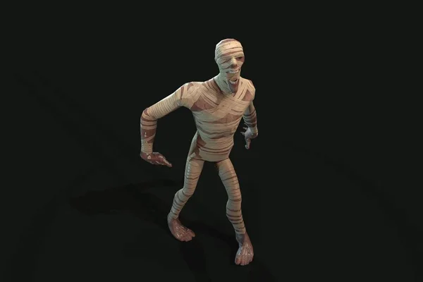 Fantasy Character Mummy Render Dark Background — Stock Photo, Image