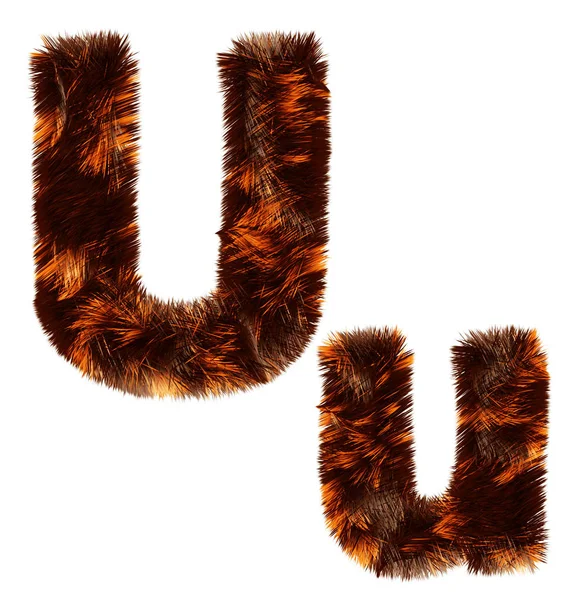 Creative Design Animal Fur Decorative Alphabet Multipurpose Use — Stock Fotó